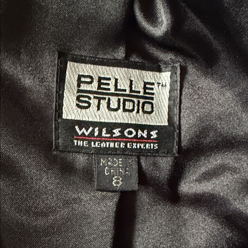 Wilsons Leather Black Straight Leg Pants - Picture 2 of 6